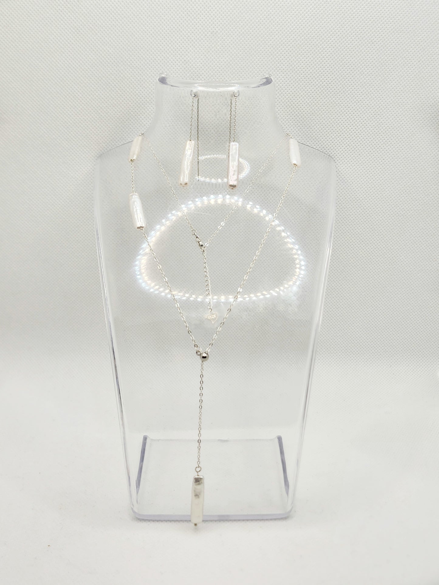 Silver Stick Pearl set