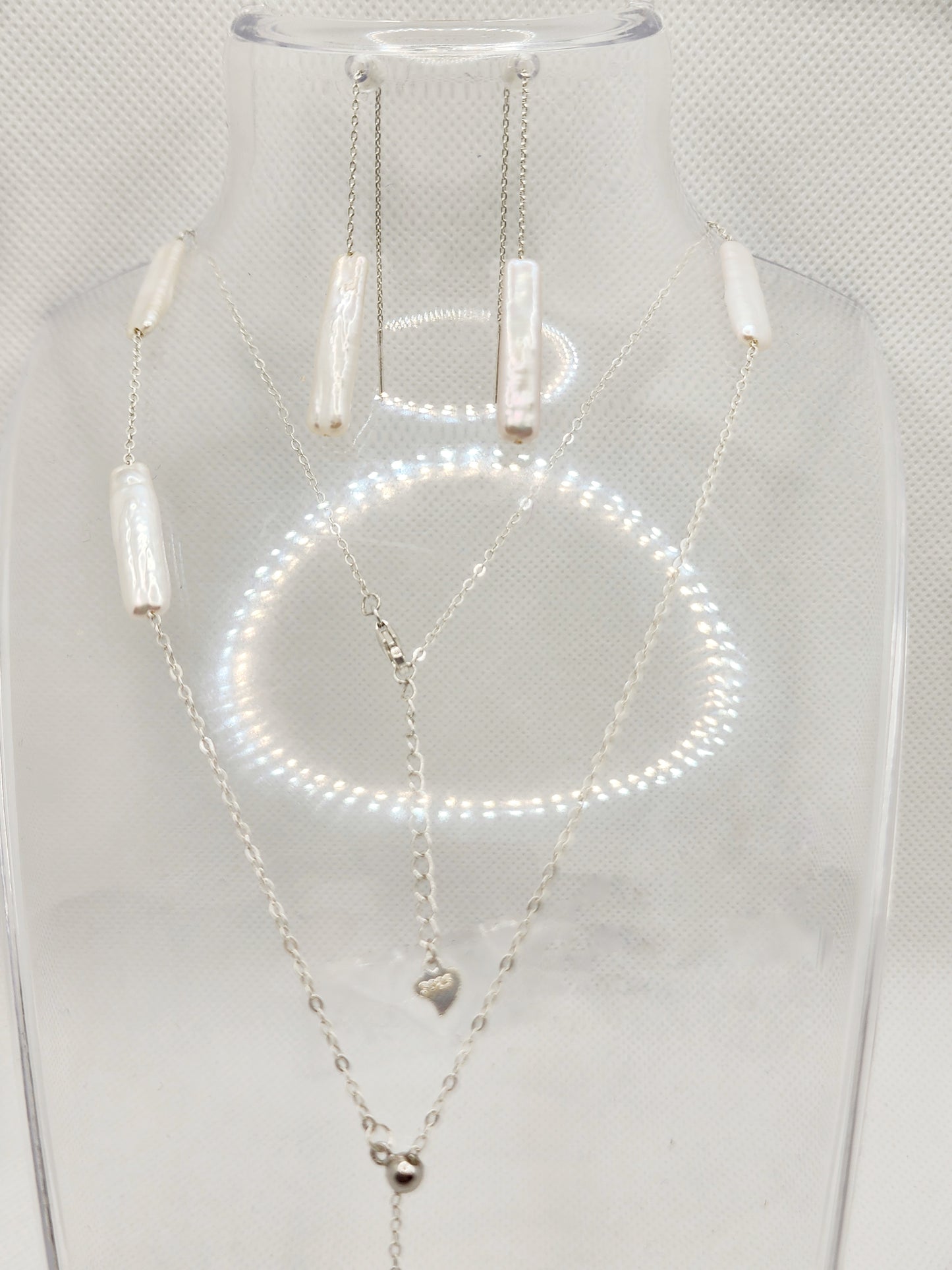 Silver Stick Pearl set