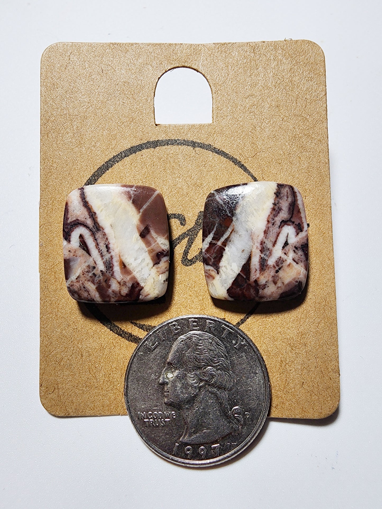 Coconut Jasper Earrings