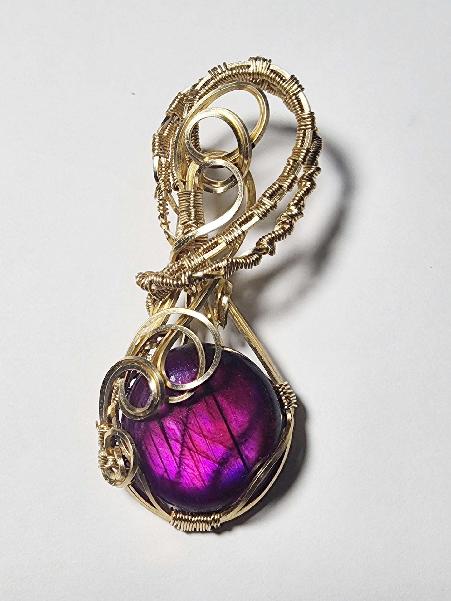 Pretty in Magenta Labradorite