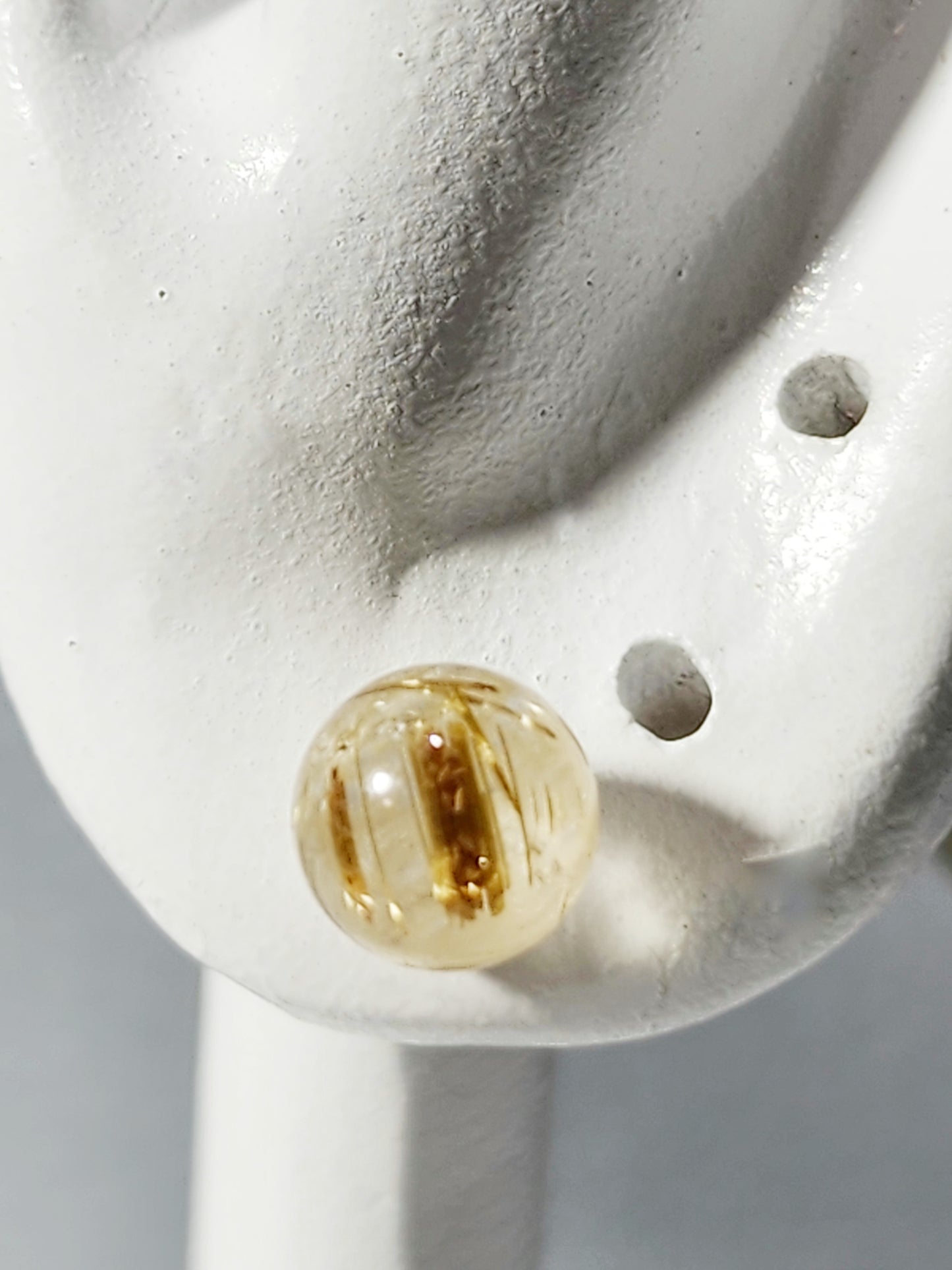 Golden Rutile Studs