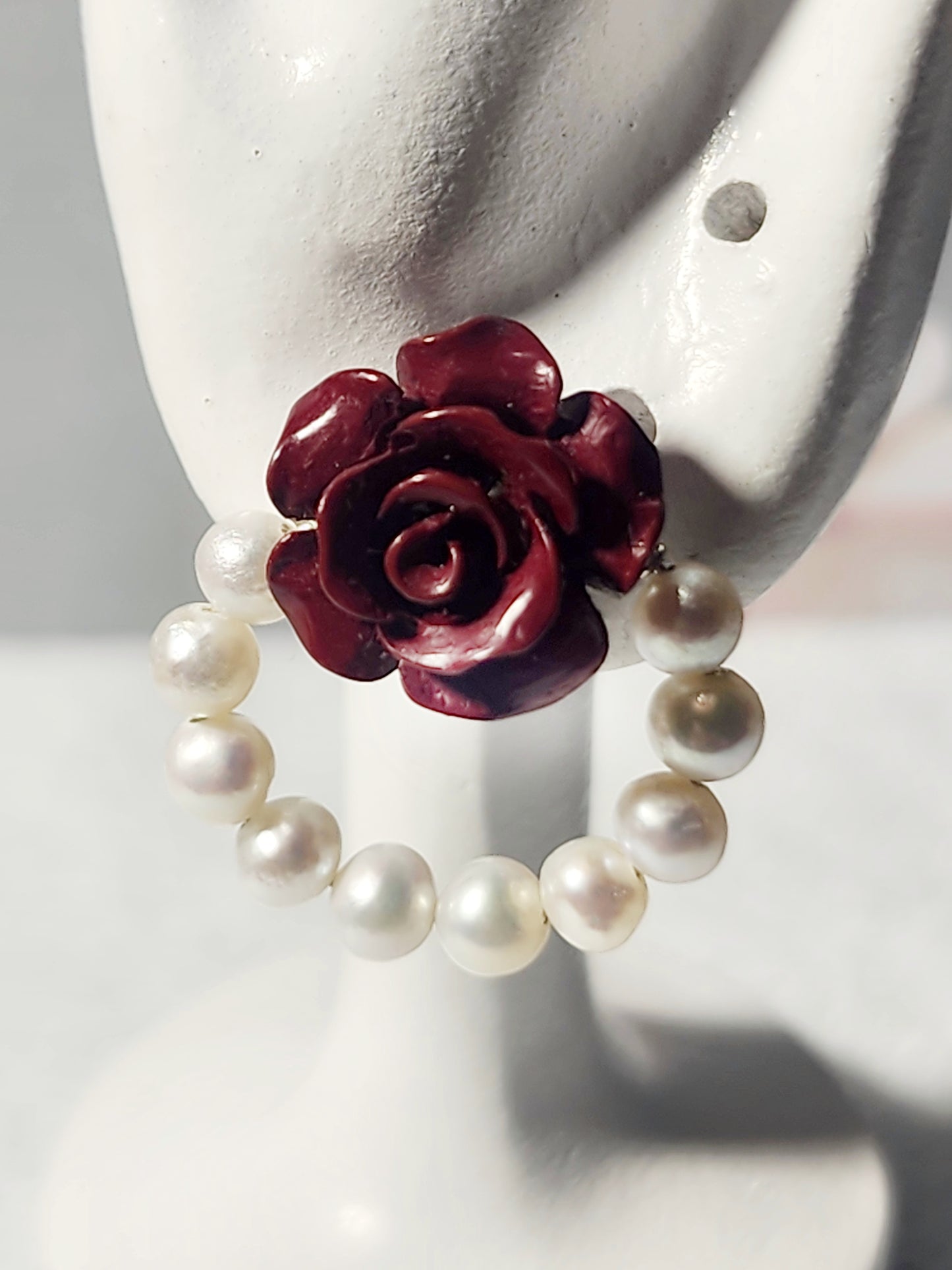 Cinnabar Rose and Pearls