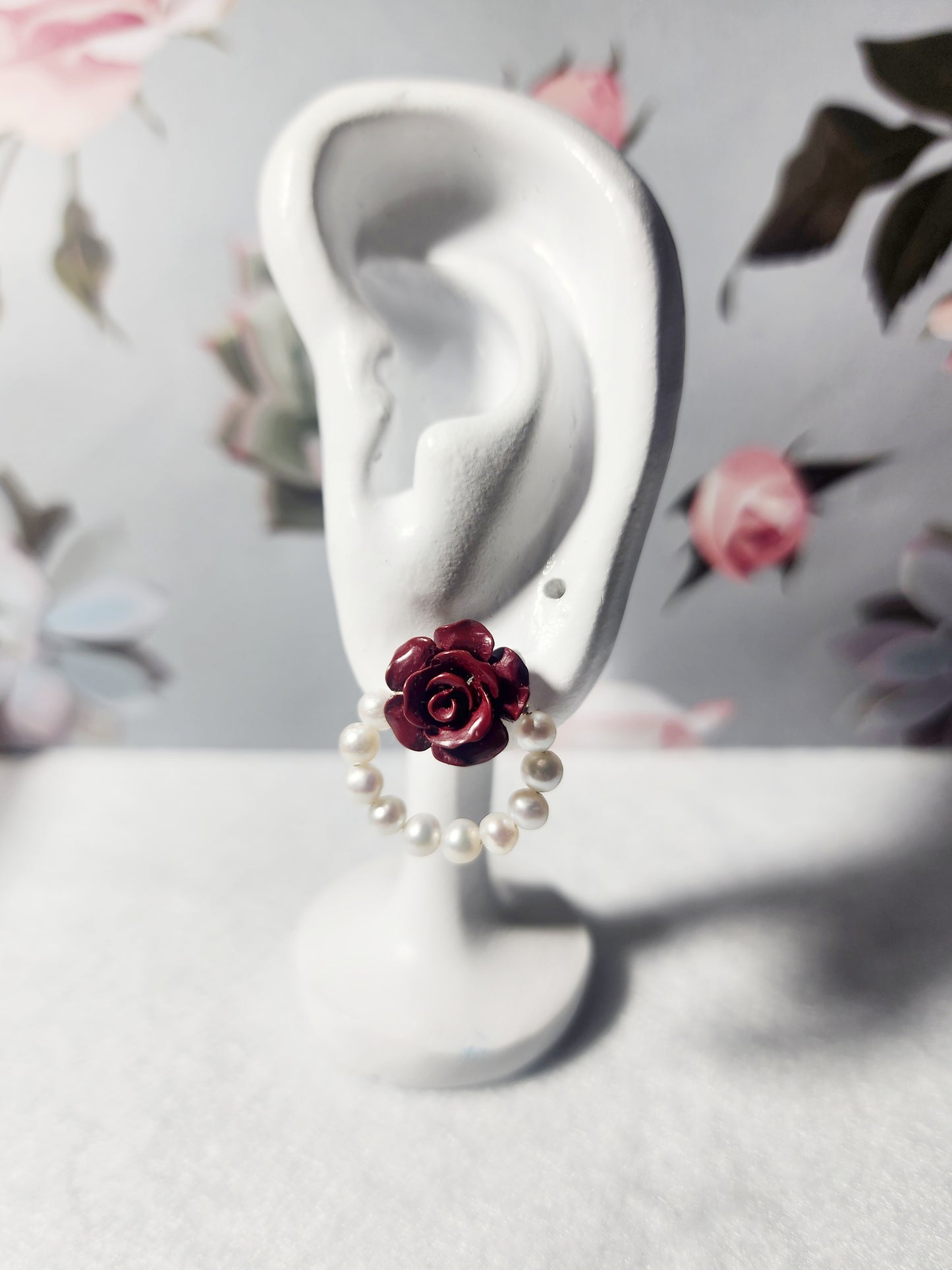 Cinnabar Rose and Pearls