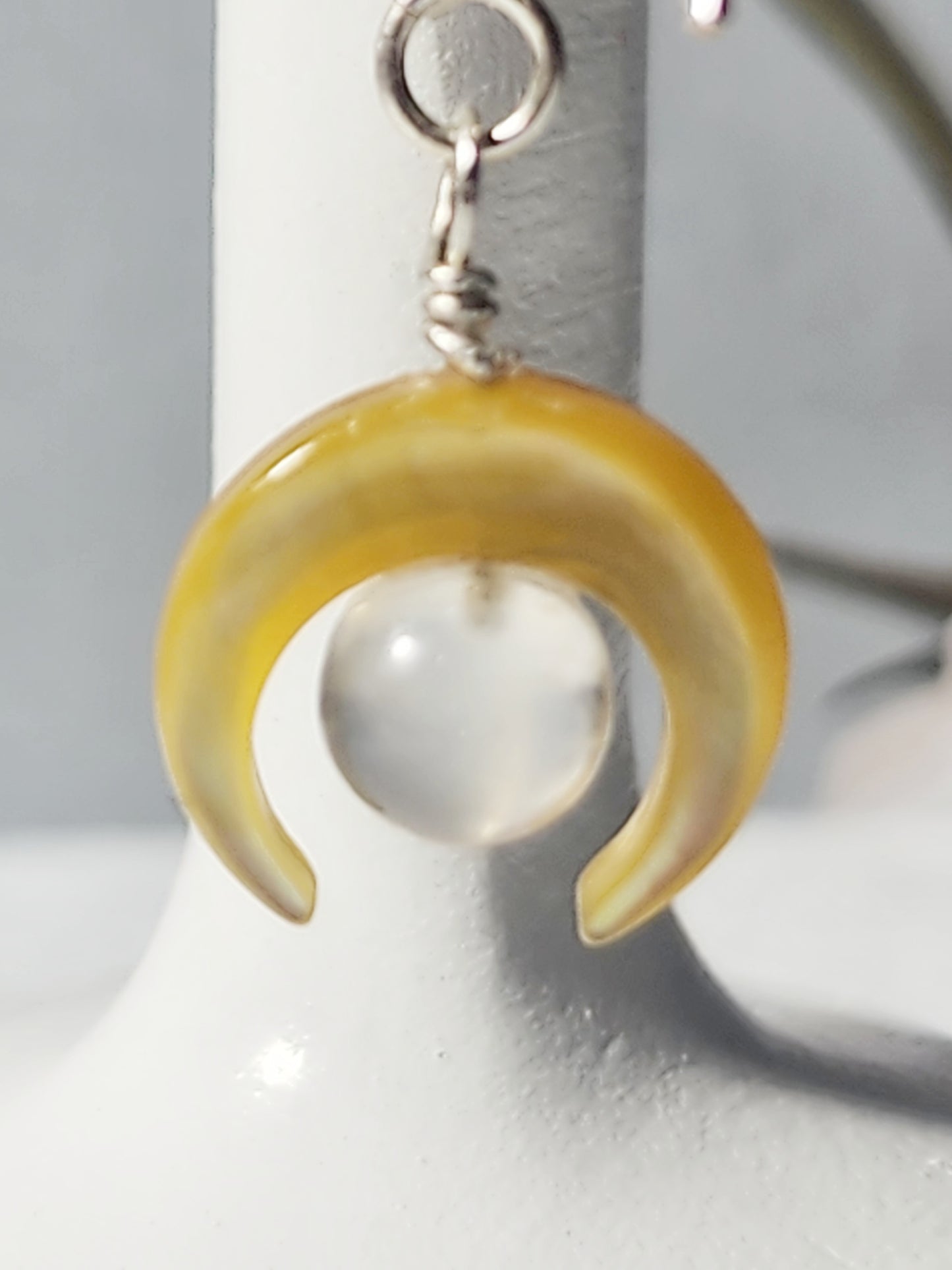 Moonstone and Yellow Shell