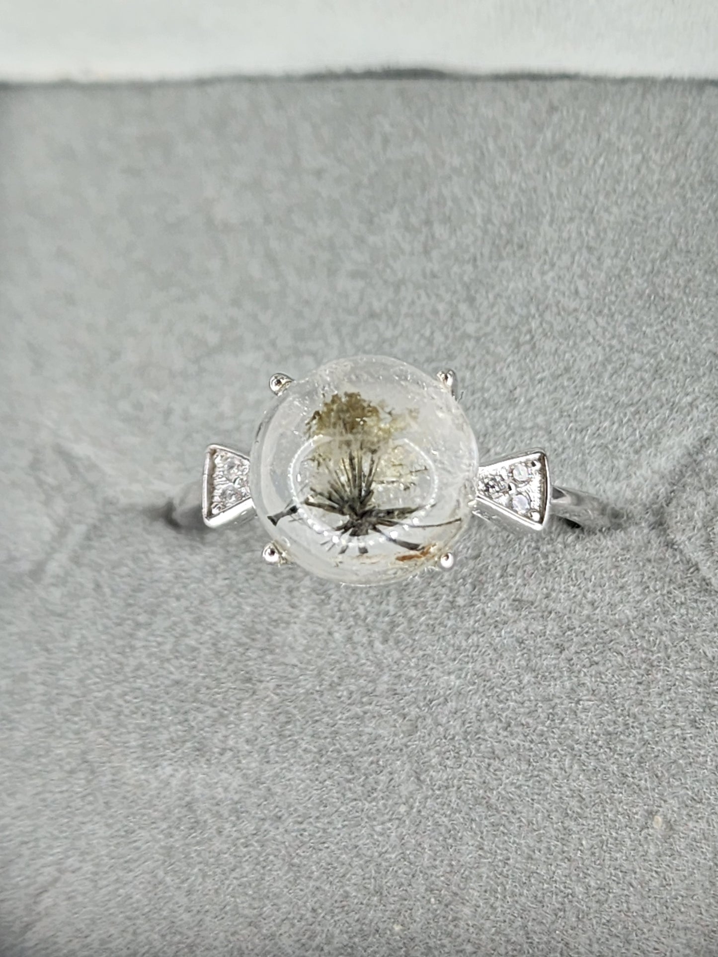 Urchin in Quartz Ring
