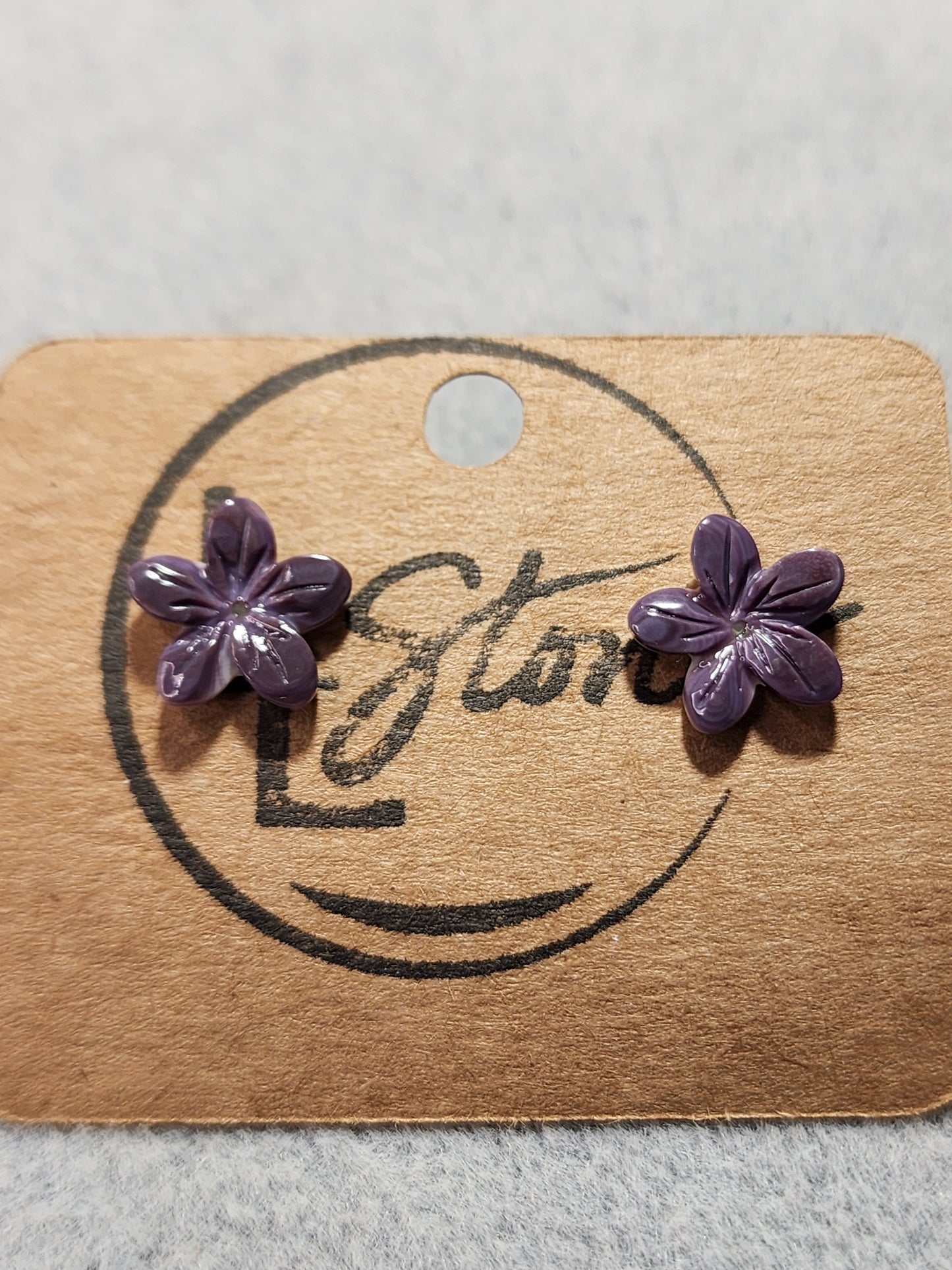 Plumeria Shell Earrings