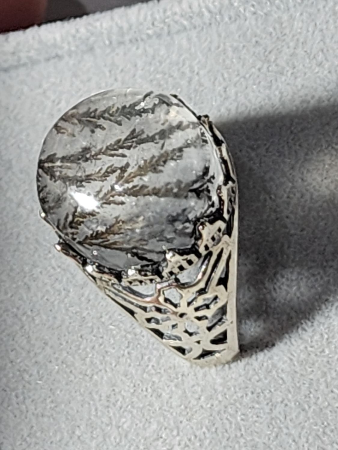 Dendritic Quartz Ring