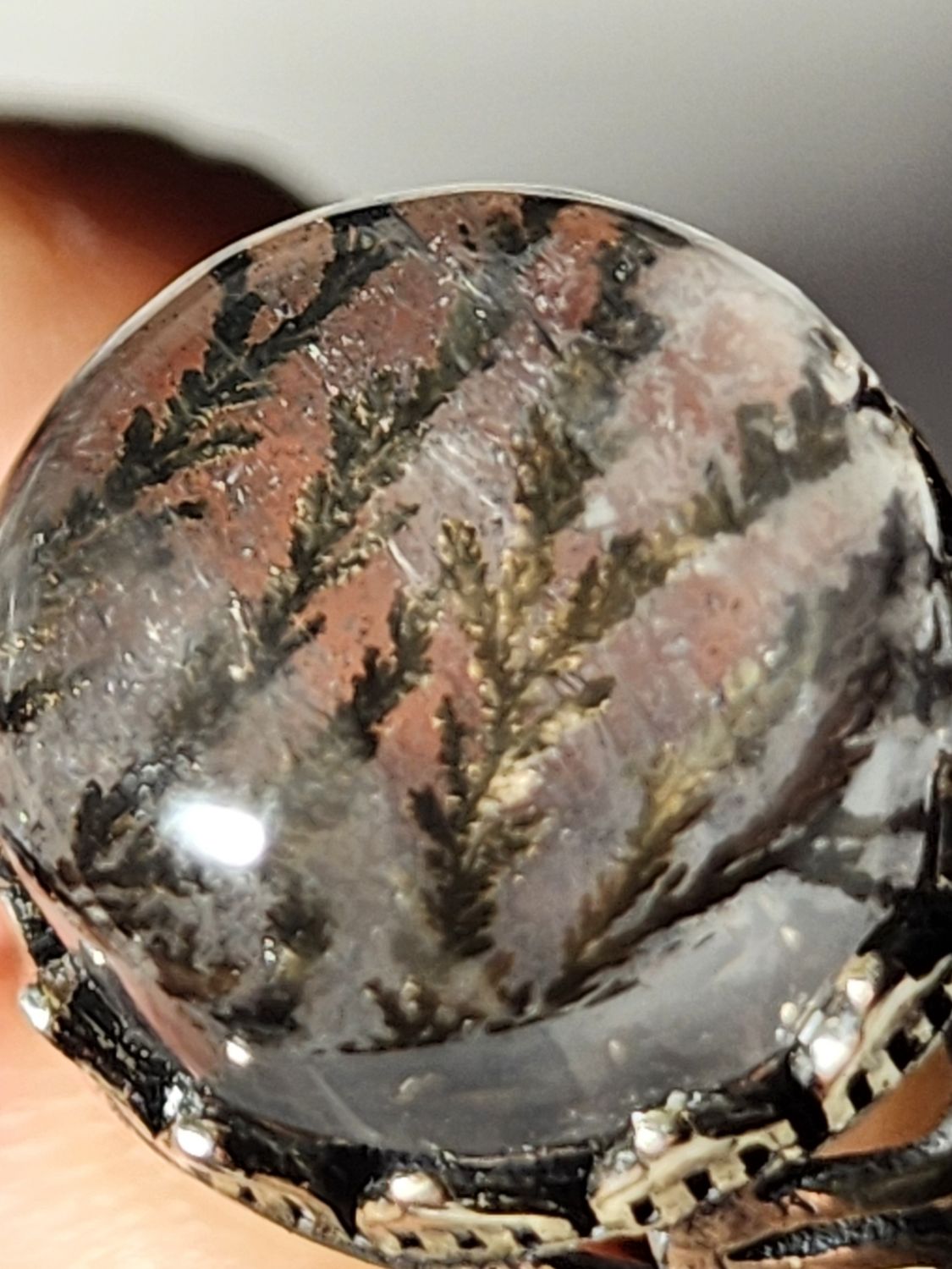 Dendritic Quartz Ring