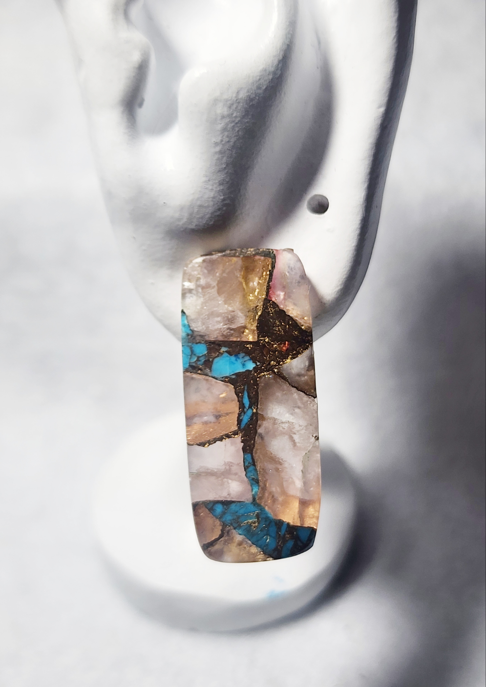 Copper Turquoise Earrings Set C
