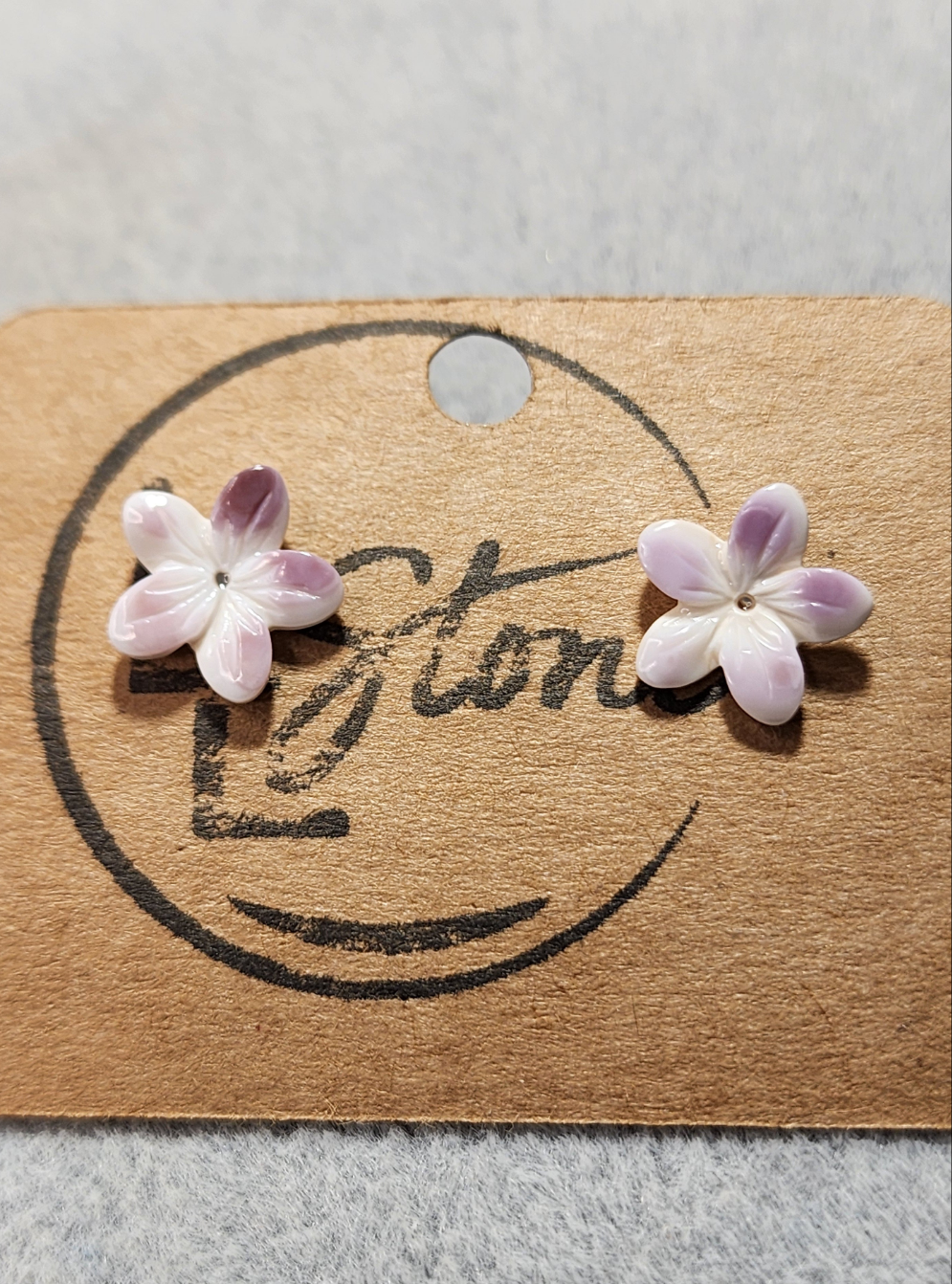 Plumeria Shell Earrings
