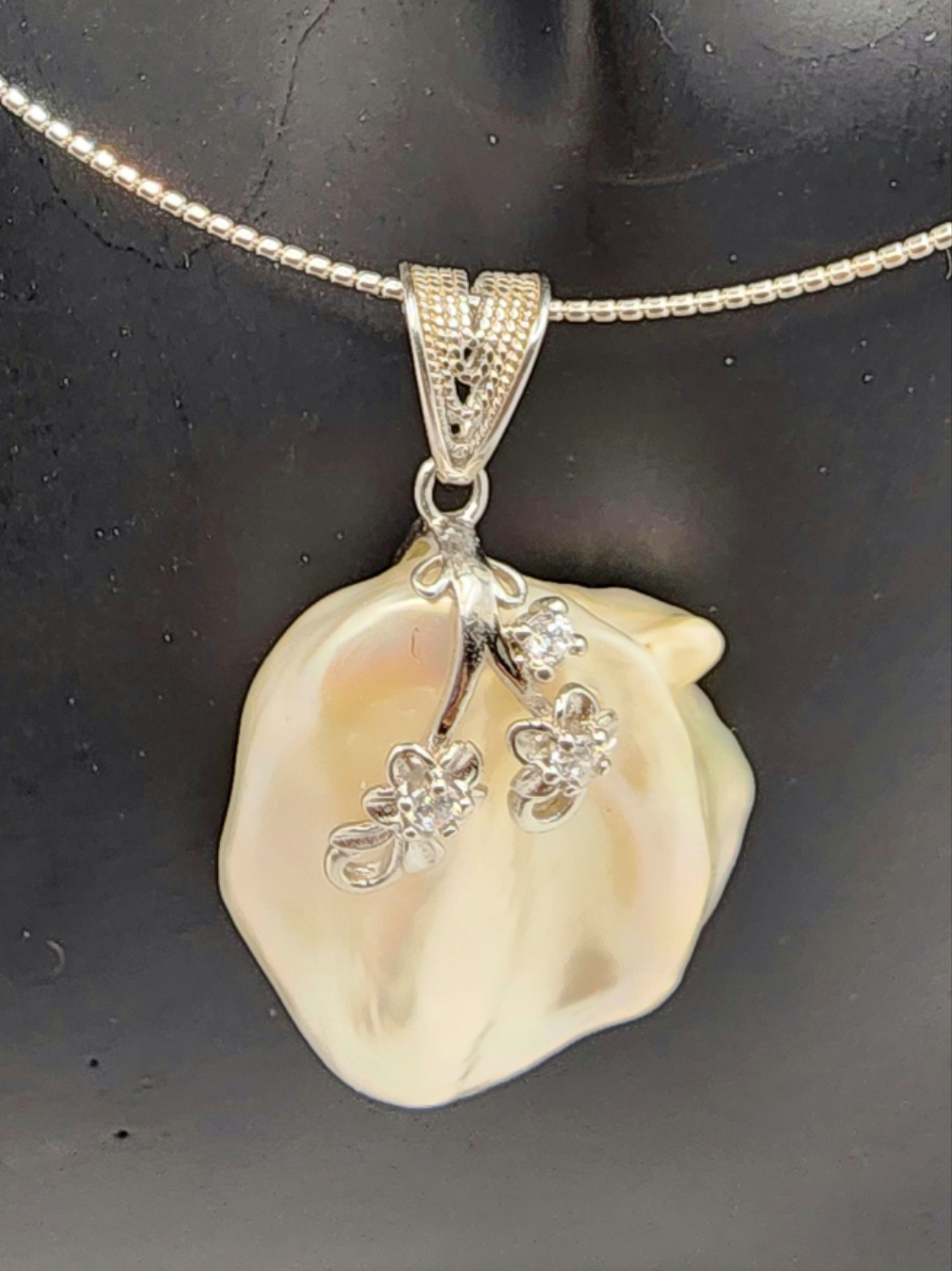White Petal Pendant