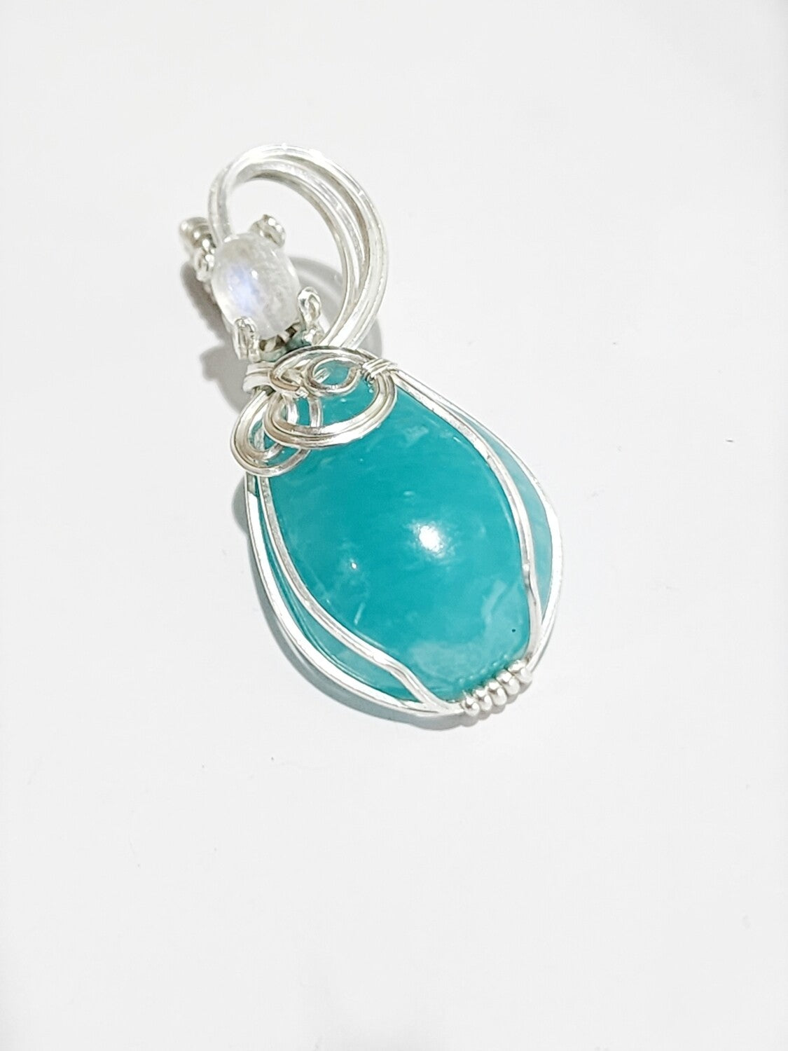 Ice Amazonite with Moonstone