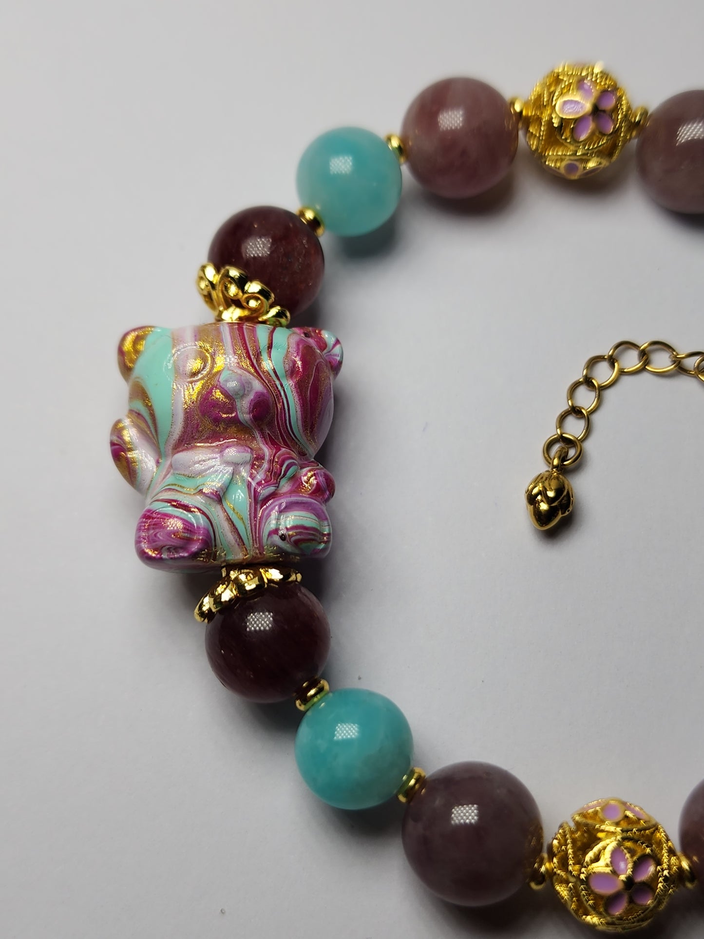 DaQi Bear Purple and Blue