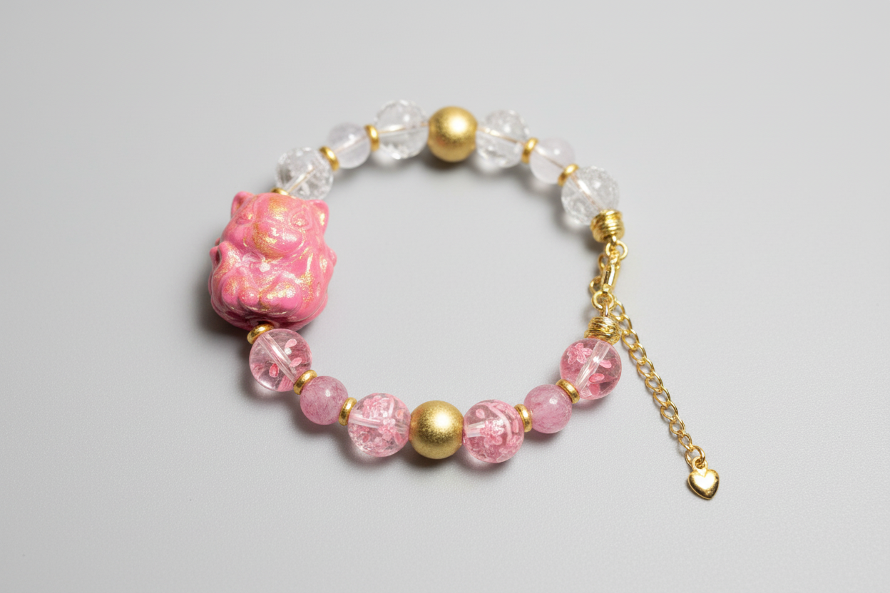 DaQi Ninetails Pink and Gold