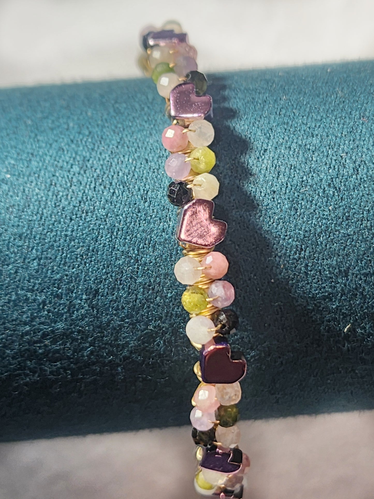 Brass Bangle Tourmaline