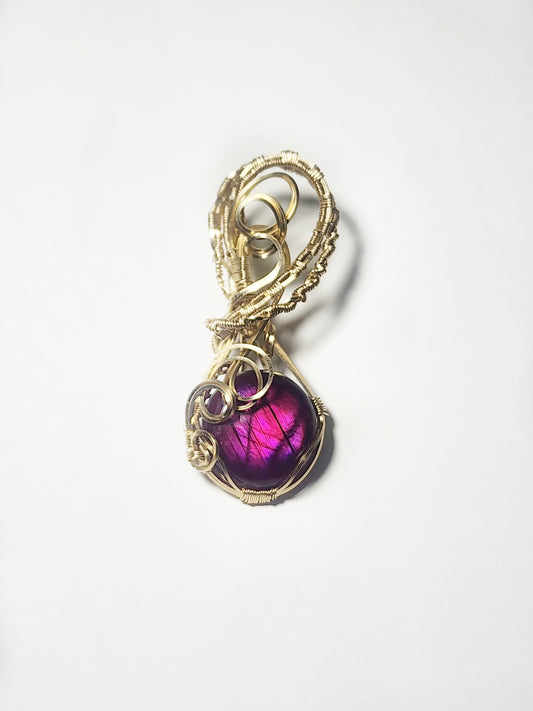 Pretty in Magenta Labradorite