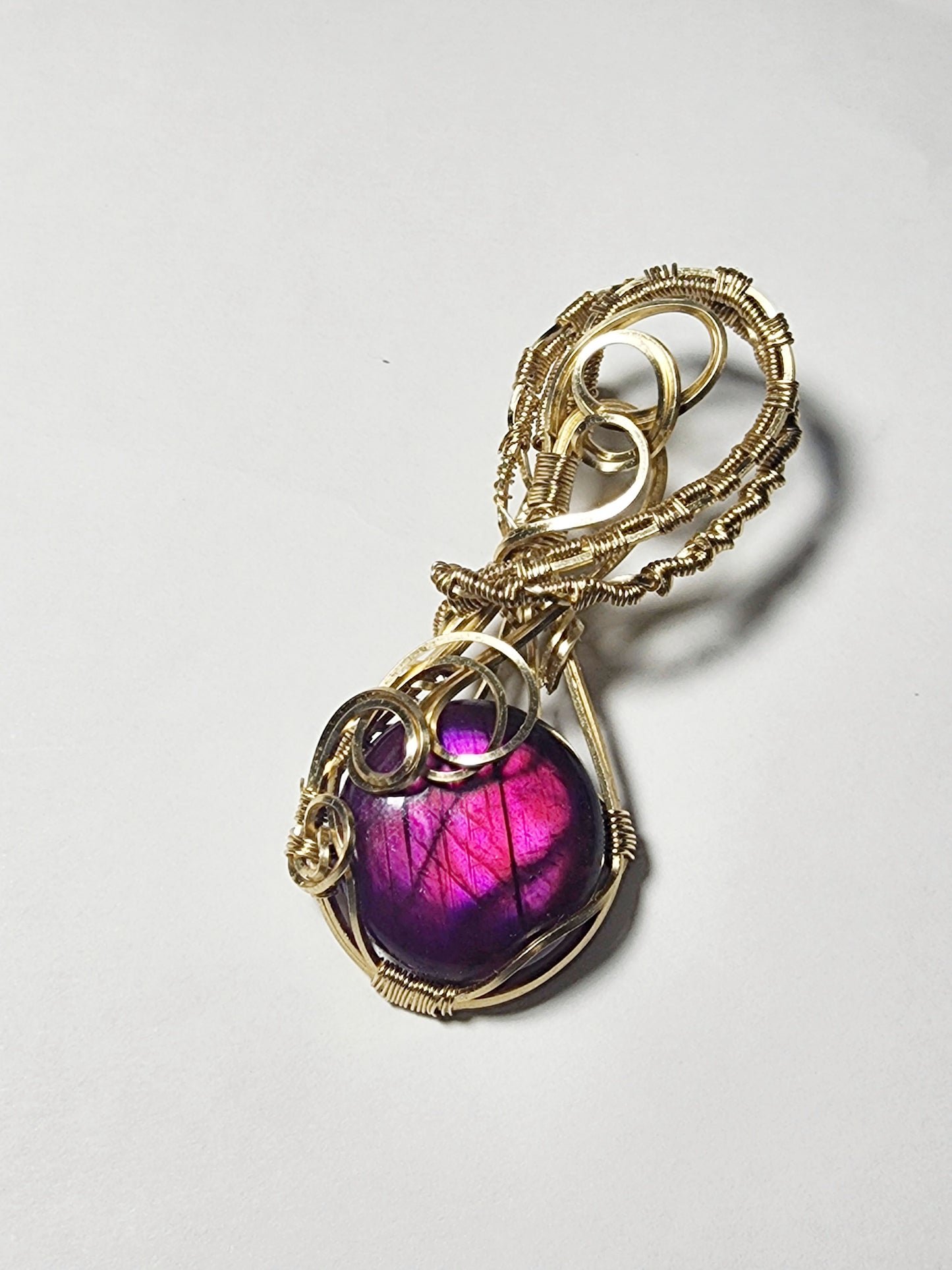 Pretty in Magenta Labradorite