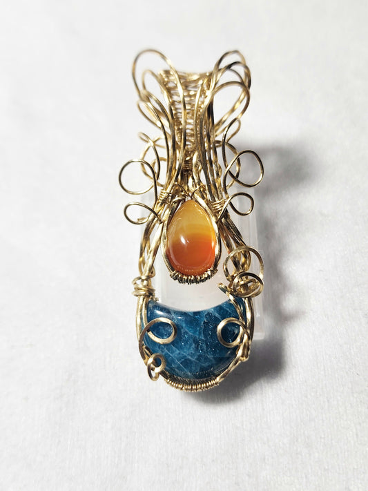 Apatite and Carnelian