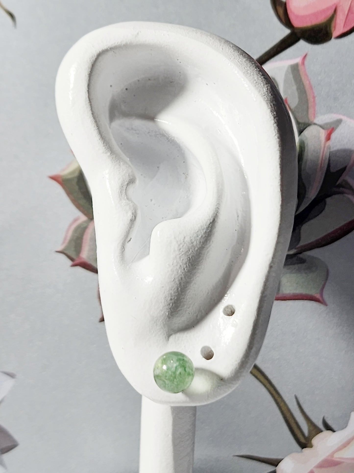 Green Strawberry Studs
