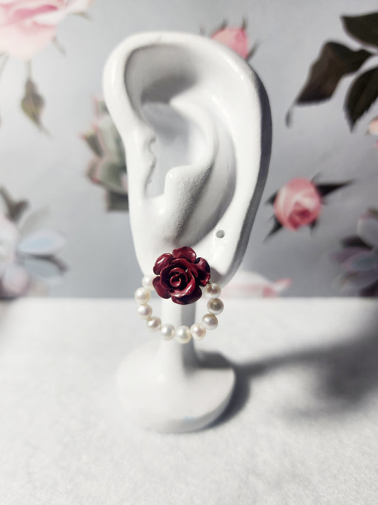 Cinnabar Rose and Pearls
