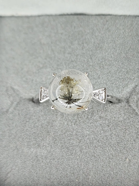 Urchin in Quartz Ring