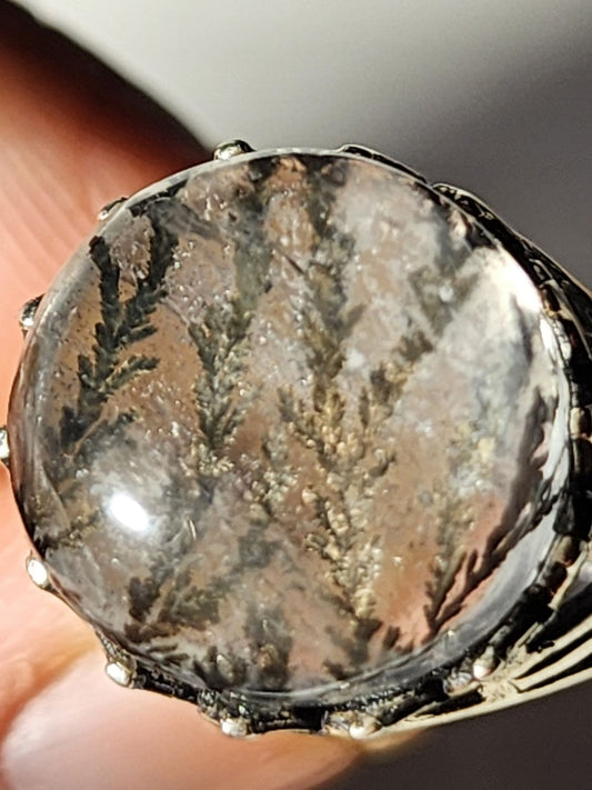 Dendritic Quartz Ring