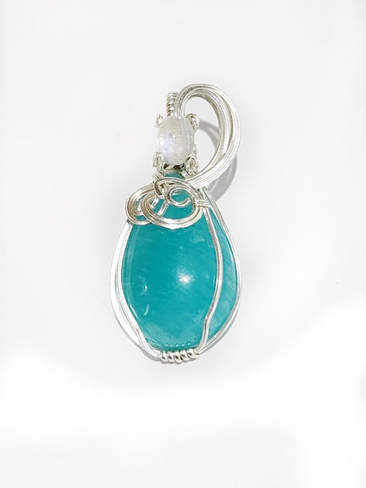 Ice Amazonite with Moonstone