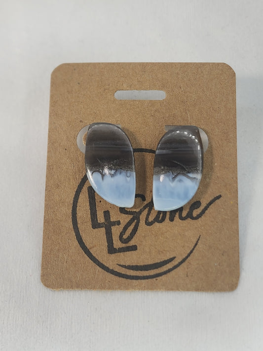 Blue Opal Earrings